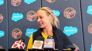 Indiana Fever wing Sophie Cunningham speaks to media at practice - on Caitlin Clark injury and more