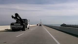 Tampa Bay Drivelapse: I-275, Tampa to St. Petersburg, Sunshine Skyway Bridge