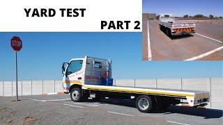 Yard Test p2 / What to do before the test and after