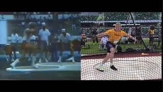 Dean Crouser vs Mykolas Alekna Spin Comparison Shotput vs Discus