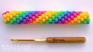 How to Crochet Bead Tubes - Beaded Crocheted Ropes by Naztazia