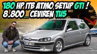 180 HP Peugeot 106 GTi / 8.800 RPM Tu5 / Dbilas İTB SETUP / Gazladık / Ph1 & Ph2 Farkları / TEST