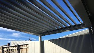 CW Systems Lumex Louvred Opening Roof | All Screens Gippsland Installation