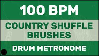 Country Shuffle Brushes | Drum Metronome Loop | 100 BPM