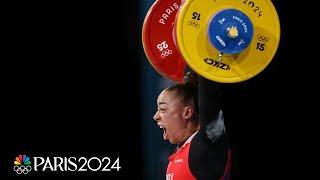 Solfrid Koanda lifts Norway to first women's weightlifting gold in 81kg final | Paris Olympics