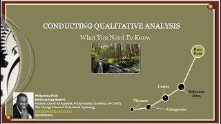 Conducting Qualitative Analysis: What You Need To Know (Philip Adu, PhD.)