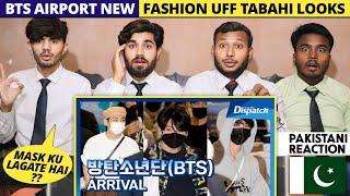 Bts Airport Arrival New Fashion - Pakistani Reaction - Shan Rajpoot