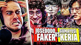 JOSEDEODO LEE SIN CON FAKER vs GUMAYUSI Y ONER // SUPER SERVER CHINO 