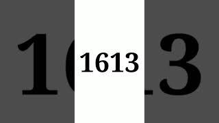 One Thousand Six Hundred And Thirteen | Comment What is Special For You With This Number #shorts