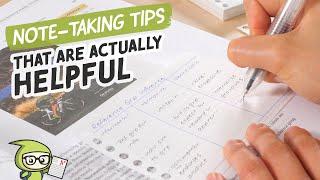 Note-Taking Tips That Are Actually Helpful 