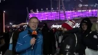 2018 Olympics  Closing Ceremony interview of Canadian fans (ZDF)