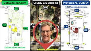 Find Property Lines with Survey, County GIS, or Site Plan?  Which is Best?