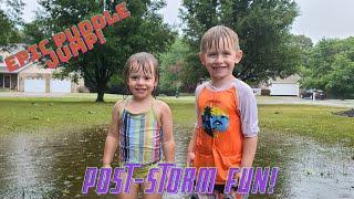 Splashing Fun in the Rain: Epic Backyard Flood Adventure!