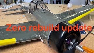 Mitsubishi Zero Rebuilt after Crash