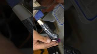 Making a Knife Handle out of Recycled Plastic 