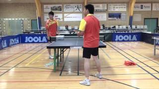 Table Tennis - Chinese Footwork Part 1 - Forehand From Half Table