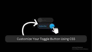 Can I Make A CSS Toggle Button? @iqraCS