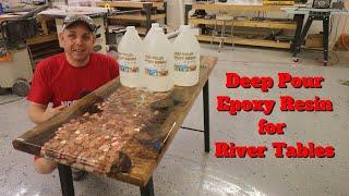 Deep Pour Epoxy Resin for River Tables