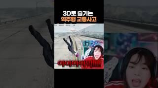 3D로 즐기는 역주행 교통사고