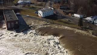 Kennebec at Madison, Maine After Heavy Rain and Snow Melt