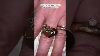 Anello donna in Oro 18kt con incisione personalizzata