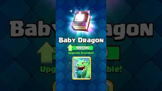 Using Epic Book of Cards on Baby Dragon in Clash Royale