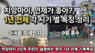 치앙마이 여행, 1년 전체 월 별 날씨 정보 총 정리(우기, 미세먼지 등등)