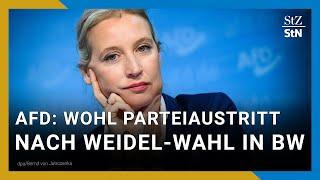 AfD-Parteitag: Weidel-Gegner Spaniel kündigt Parteiaustritt nach Wahl in Ulm an