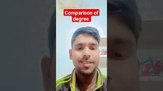 comparison of degree #englishgrammar #englishgrammar #viralvideo