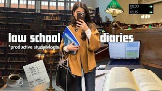 6am morning routine  law school study vlog, productive days, lectures & classes, living alone