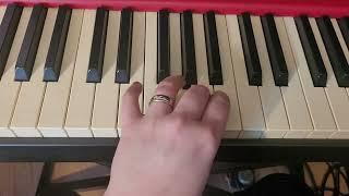 How to play C major scale on the piano - left hand