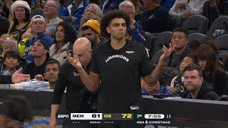 Anthony Lamb was too slow to check-in for the Warriors 