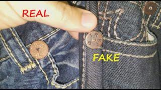 True religion jeans real vs. fake. How to spot counterfeit True Religion denim