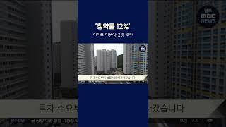 '청약률 12%'‥아파트 미분양 급증 우려 #shorts