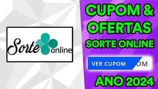 CUPOM DE DESCONTO SORTE ONLINE ABRIL 2024 CUPOM SORTE ONLINE HOJE 15/04/2024