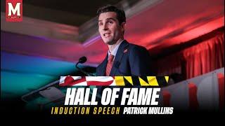 Maryland Athletics | Hall of Fame Class of 2024 | Patrick Mullins Induction Speech