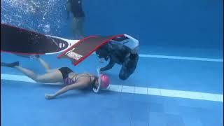 Freediving Girl Training 15 Prank Underwater