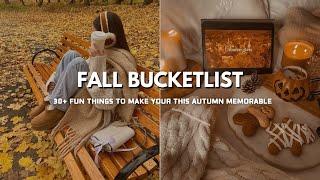 Fall bucketlist ideas for 2024  ⭑༘ | Autumn bucketlist