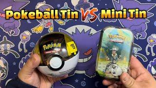 Let’s Battle $15 Pokeball Tin VS $10 Mini Tin