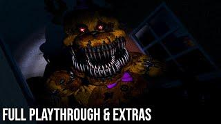 Five Nights at Freddy's 4 - Full Playthrough Night 1-6 Complete! + Extras (No Commentary)