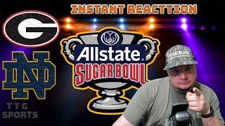 SUGAR BOWL INSTANT REACTION | GEORGIA VS NOTRE DAME | MY THOUGHTS AND ANALYSIS