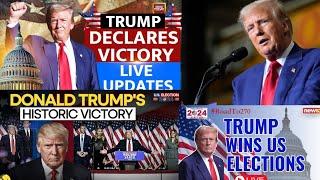 Donald Trumps Wins USA Elections 2024 || Speaks for the First time || LIVE UPDATES