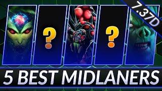 TOP 5 NEW BROKEN MIDS in 7.37d - Best META Pos. 2 Heroes - Dota 2 Meta Guide