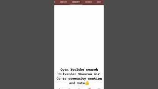 Open YouTube Search Gulvender Sheoran sir  Go To Community Section and Vote 