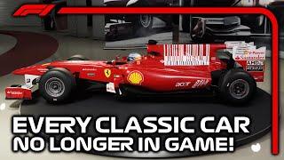 Every Classic F1 Car No Longer Featured in F1 Games