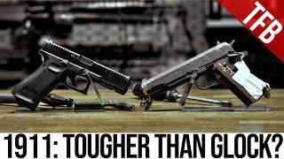 Is a 1911 Tougher than a Glock? Ultimate 1911 vs. Glock Torture Test | Ep.1