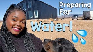 PREPARING FOR OUR OFF GRID WATER SYSTEM! GLASS STAIRCASE ESTIMATE! LETS GO SHOPPING @ ROSS! VLOG