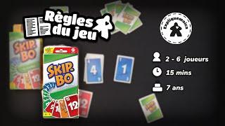  SKIP BO  règle du jeu par #mattel #expliquemoica