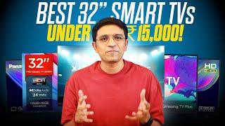 Best 32-Inch Smart TVs Under ₹15,000 in India | Fire TV, Google TV, Samsung Tizen Top Models!