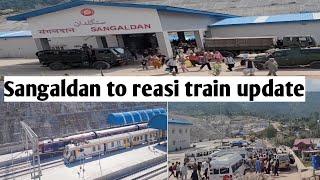 Usbrl project update passanger train comming soon sangaldan to reasi railway station #train #vlog